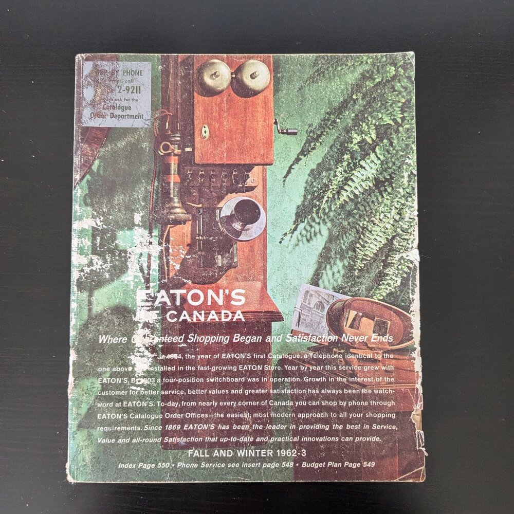 🇨🇦 1962-63 Eaton’s Fall-Winter Catalog